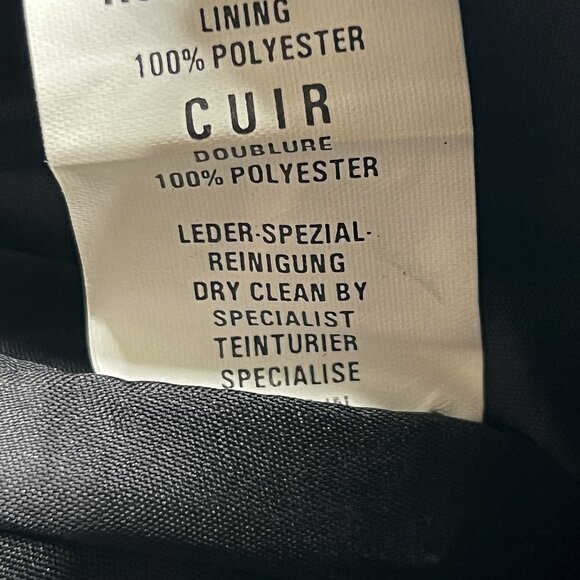 Vintage BONUS Vintage Genuine Leather Snap-Up Motorcycle Vest Size EU 46 - NWT - Picture 5 of 6